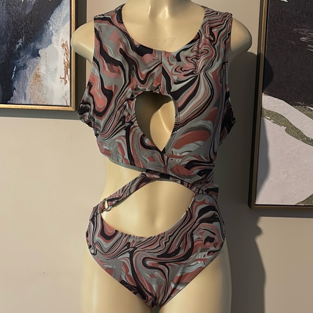 Icon Swim Women's Multi Swimsuit-one-piece size XXL